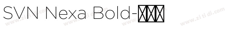 SVN Nexa Bold字体转换
